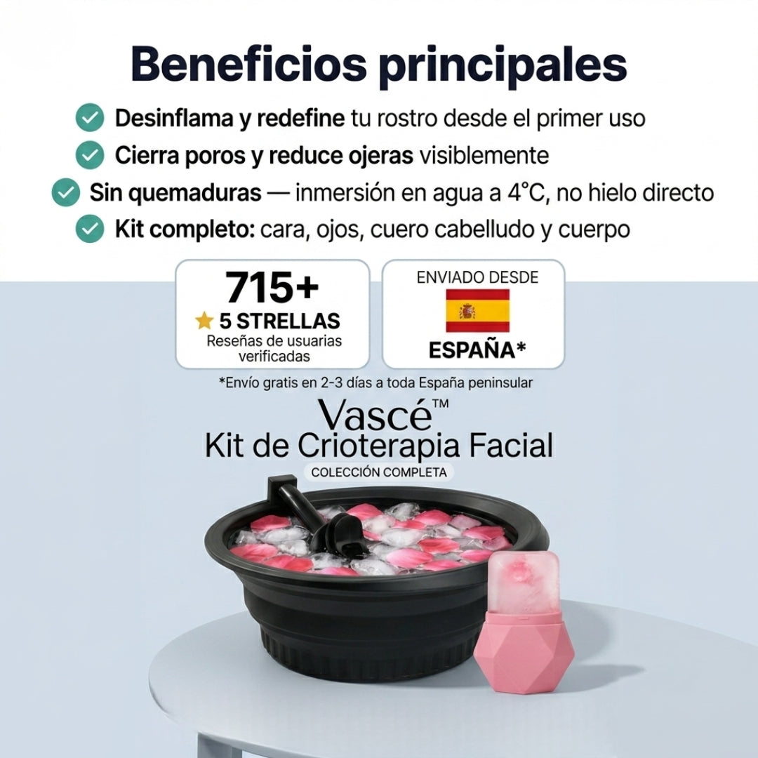 myVasce™ — Kit Completo de Crioterapia Facial